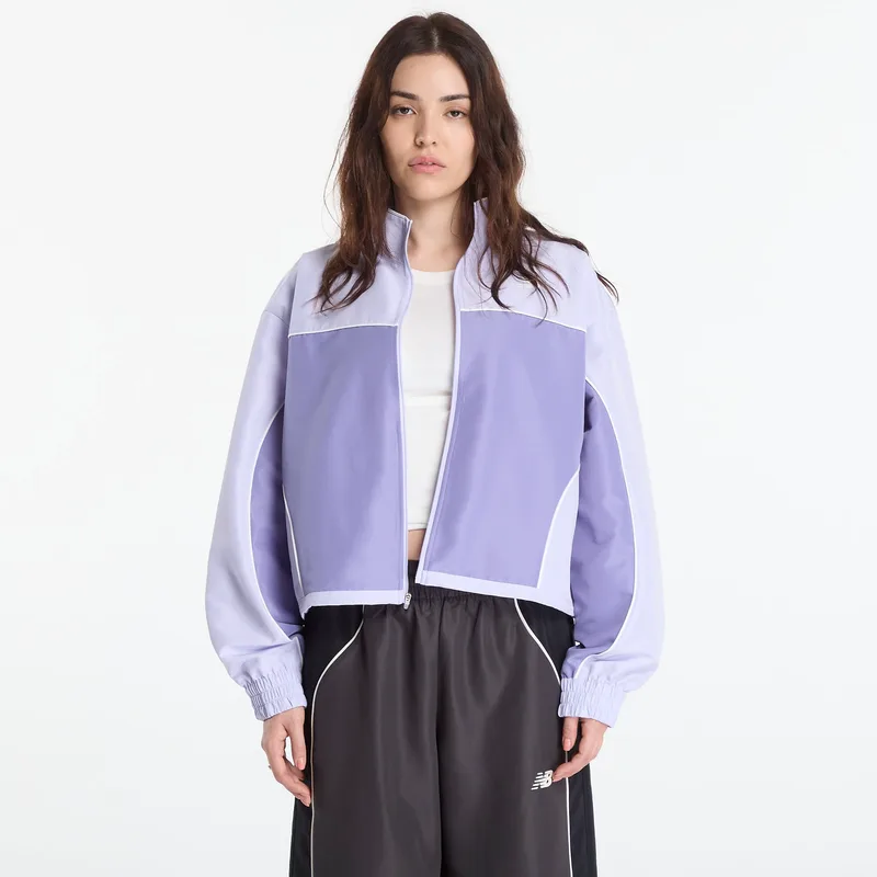 Μπουφάν New Balance Trackside Woven Jacket Dark Smoked Violet M