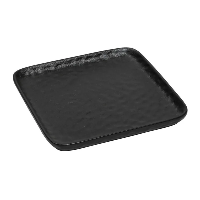 Πιάτο Φαγητού Ρηχό (26x26x2.3) Espiel Lava Square Black NOL115K4