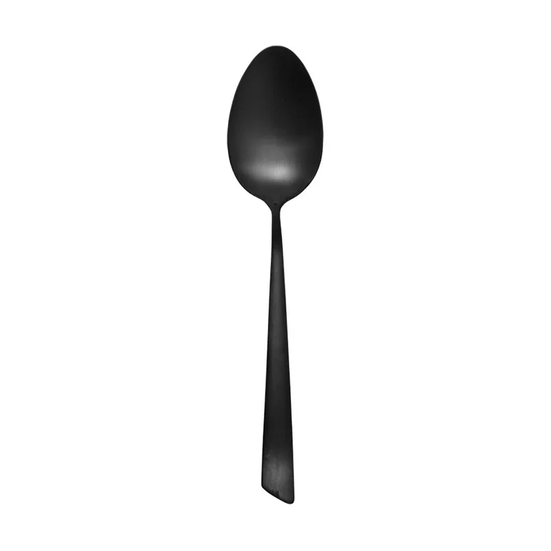 Estia Κουτάλι Φαγητού Edge Black Ανοξείδωτο Ατσάλι 18/0 Μαύρο Mat