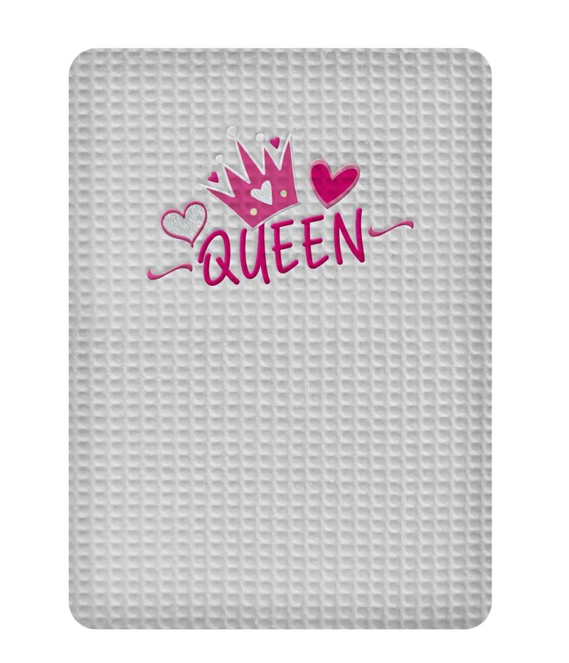 Κουβέρτα Πικέ Αγκαλιάς Adam Home Queen Grey 80x110