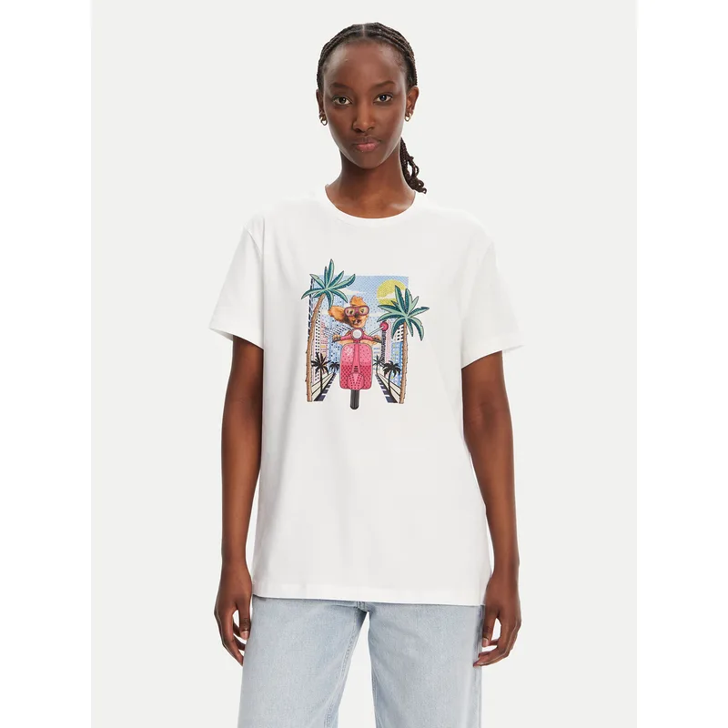 Liu Jo T-Shirt WA5260 JS003 Λευκό Regular Fit