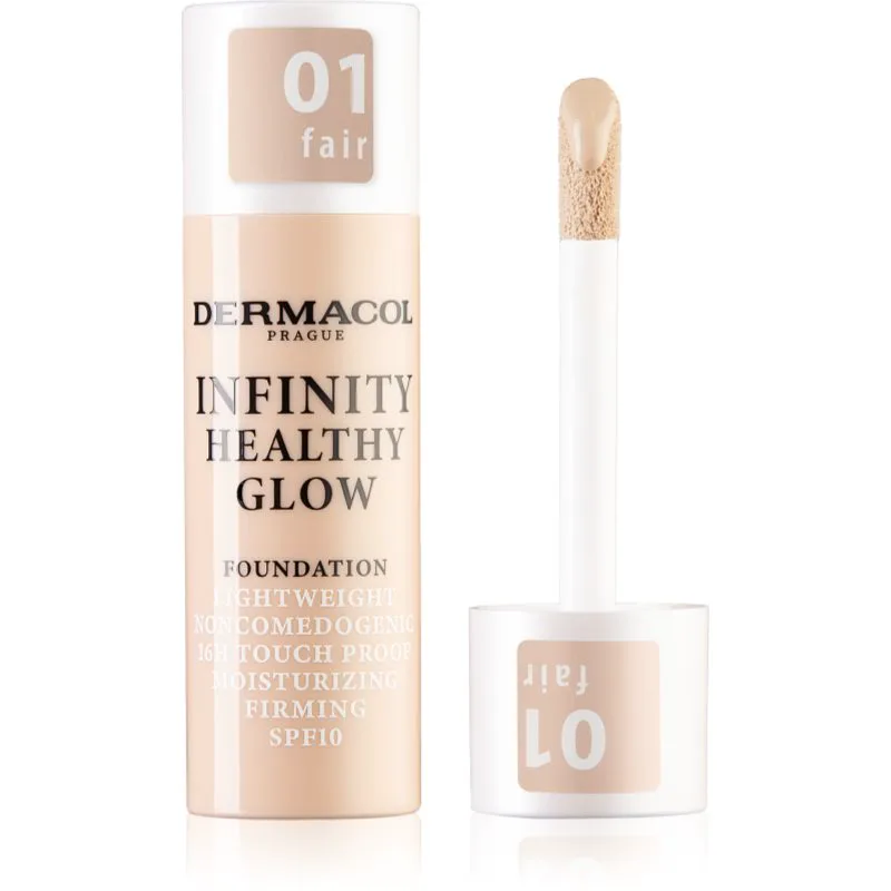 Dermacol Infinity Healthy Glow υγρό μεικ απ SPF 10 απόχρωση 01 Fair 20 γρ