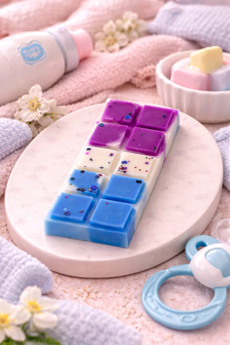 Wax Bar Φυτικο Σε Σχημα Σοκολατας Με Αρωμα Baby Powder 11x4x0cm Μονόχρωμο CANDLEMAKER