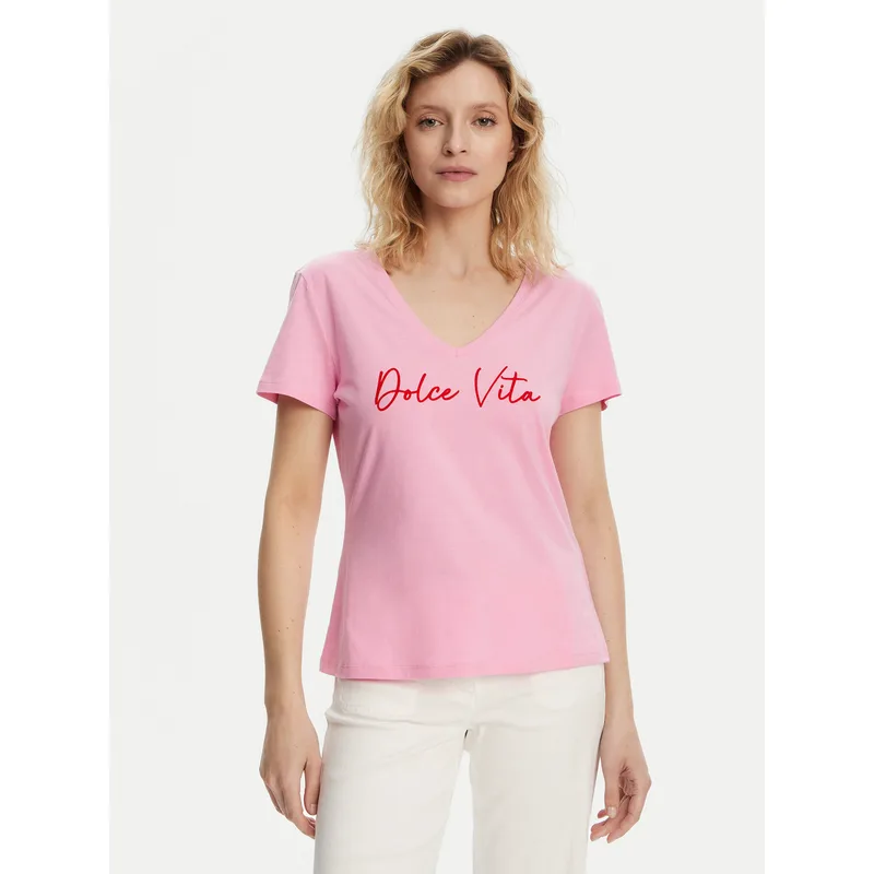 Morgan T-Shirt 251-DOLCE Ροζ Regular Fit