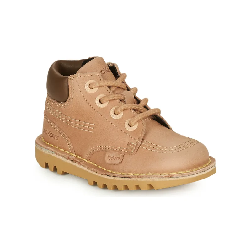Ψηλά Sneakers Kickers KICK HI ROLL LTHR IM LT TAN