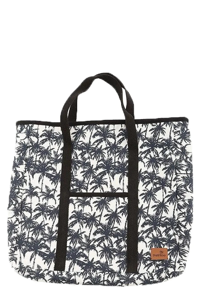 Τσάντα Ώμου Marilou Cotton Woven Bag 400×40×10cm BDS-1806-BLACK-WHITE Γυναικείο