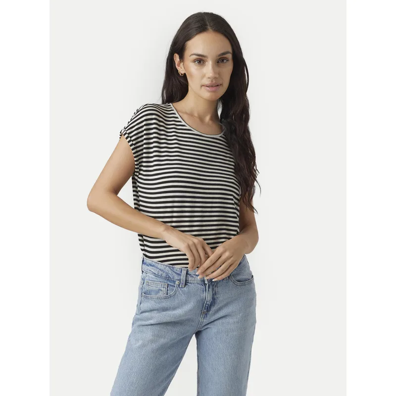 Vero Moda T-Shirt Ava 10284469 Μαύρο Regular Fit
