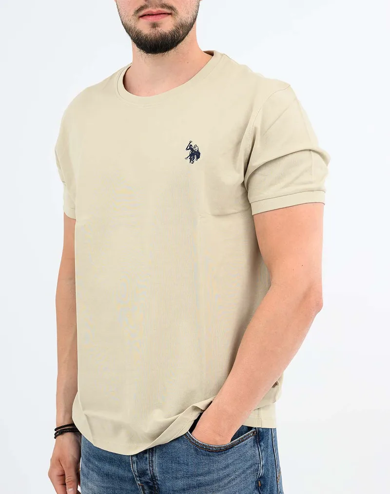 US POLO ASSN BREN 000272 CHL4 PACK OF 50 TSHIRT SS ΑΝΔΡΙΚΟ US43154006P50-128 Biege