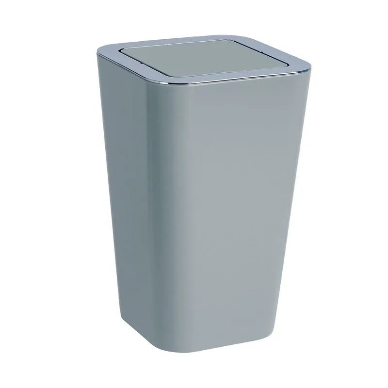 Κάδος Απορριμμάτων Μπάνιου (Φ18.5x36.5) Wenko 6lt Candy Grey 24163100