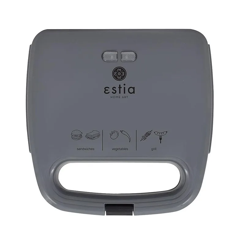 Τοστιέρα Aroma Grey Για 2 Τοστ Γκρι 750W Estia 06-10010