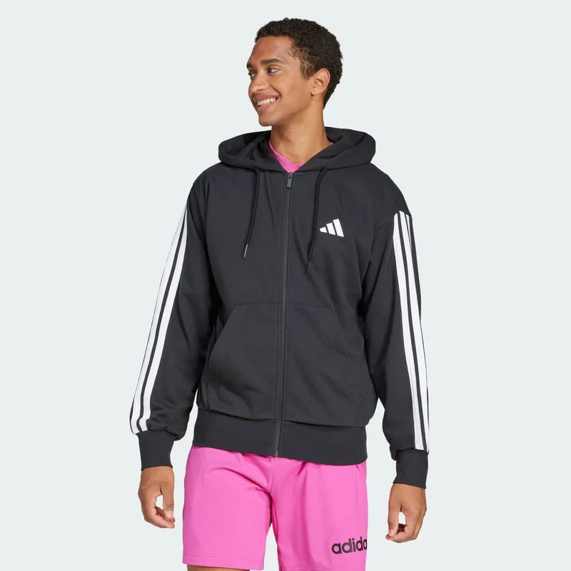 adidas Sportswear Essentials 3-Stripes French Terry Ανδρική Ζακέτα (9000213339_1480)