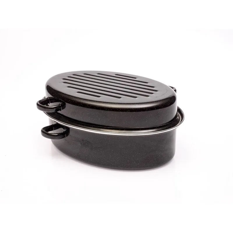 Γάστρα Οβάλ Εμαγιέ Μαύρη Max Home 10,5lt-42εκ. ET74200042 (Χρώμα: Μαύρο, Υλικό: Εμαγιέ) - Max Home - ET74200042