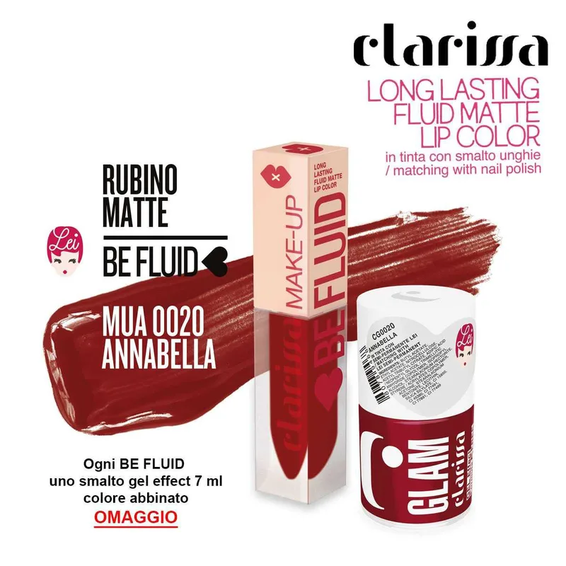 Be fluid lip color annabella ruby matte 4 ml