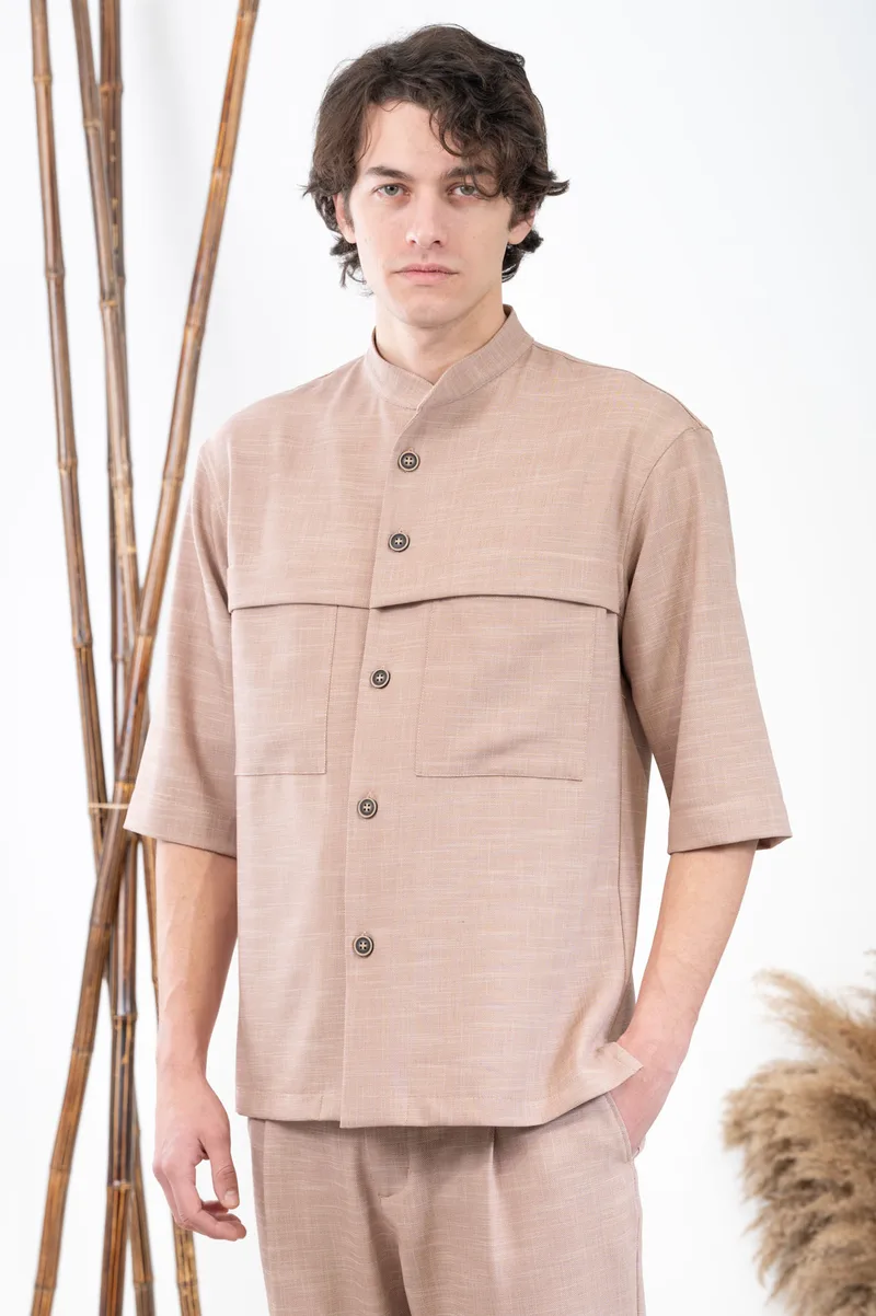 Vittorio Πουκάμισο Overshirt Vittorio 300-24-MONTERI Rosewood