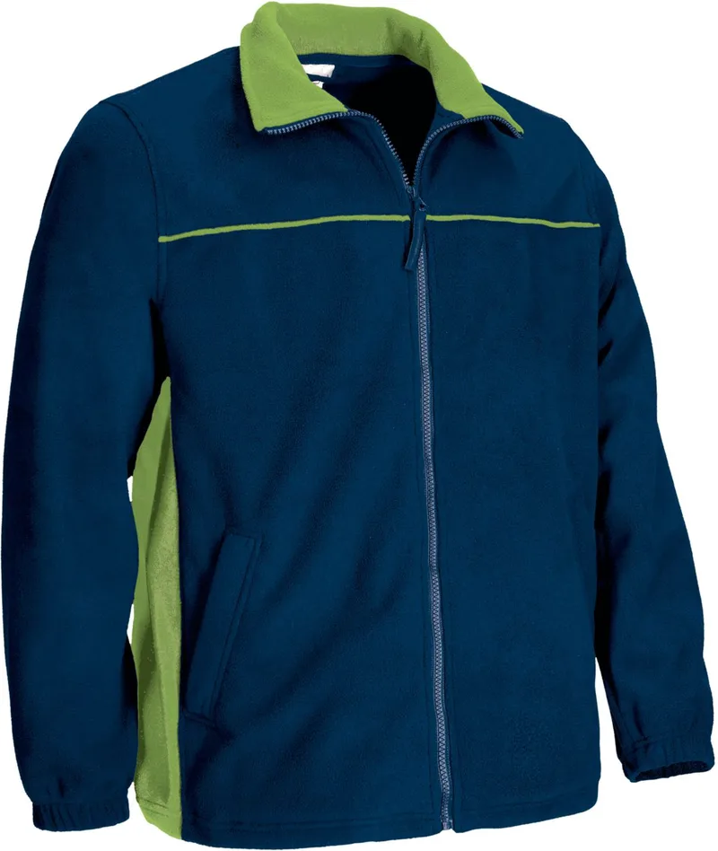 Fleece Jacket THUNDER Valento FPVATHUMM Orion Navy Blue-Apple Green