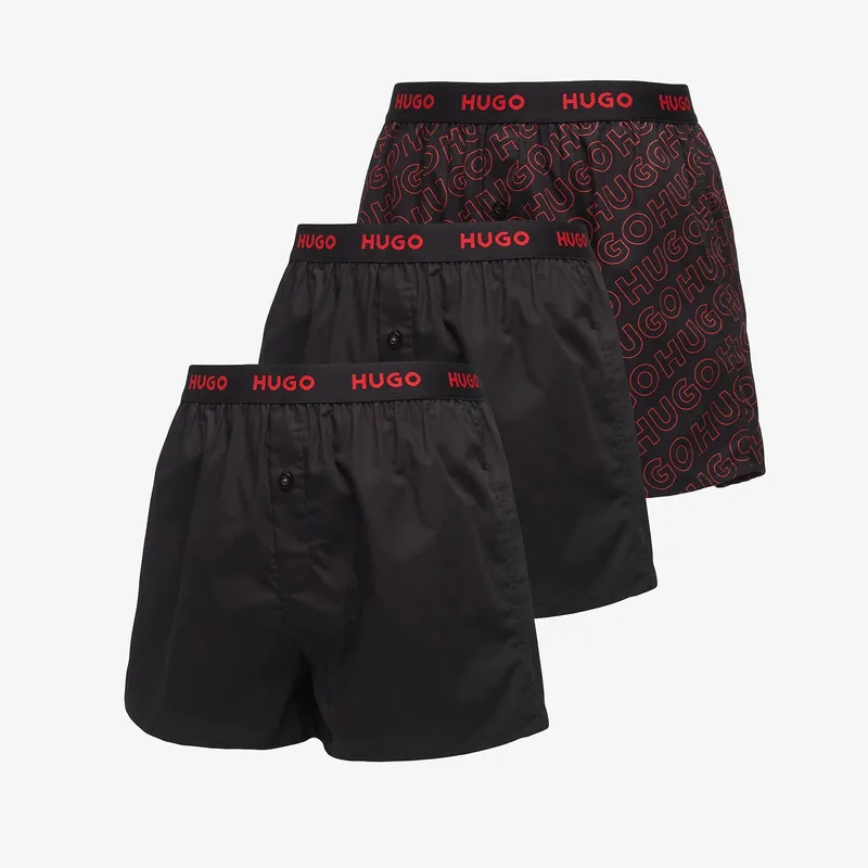 Μπόξερς Hugo Boss Woven Boxer Triplet Multicolor XL