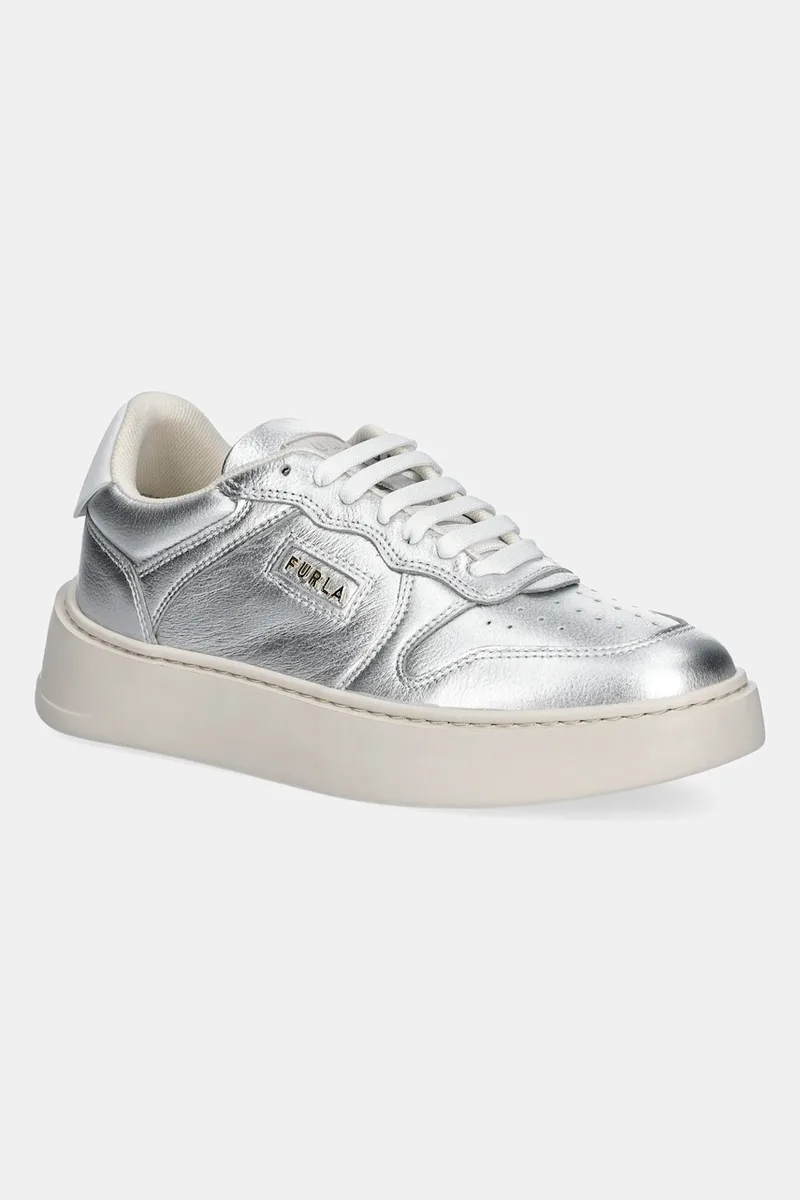 Δερμάτινα sneakers Furla Sport Lace-Up Sneaker