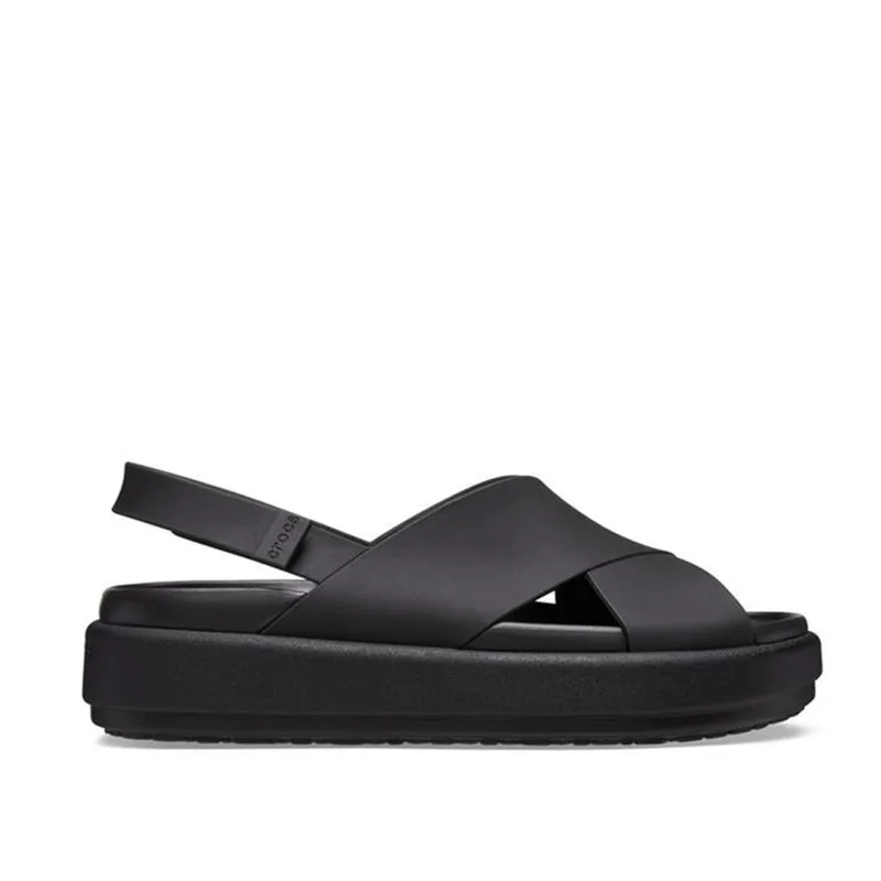 Crocs Brooklyn Luxe Cross Strap Sandal 223111-03 Ανατομικό Πέδιλο Μαύρο