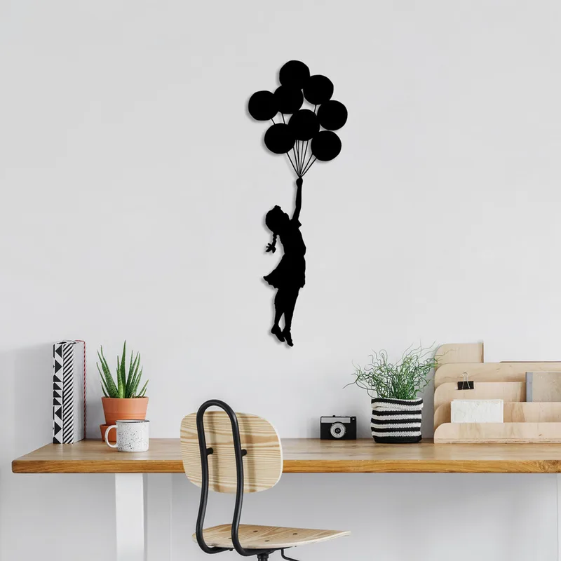 Μεταλλικό Διακοσμητικό Τοίχου Banksy - 12 891Tnl2302 100x34 cm