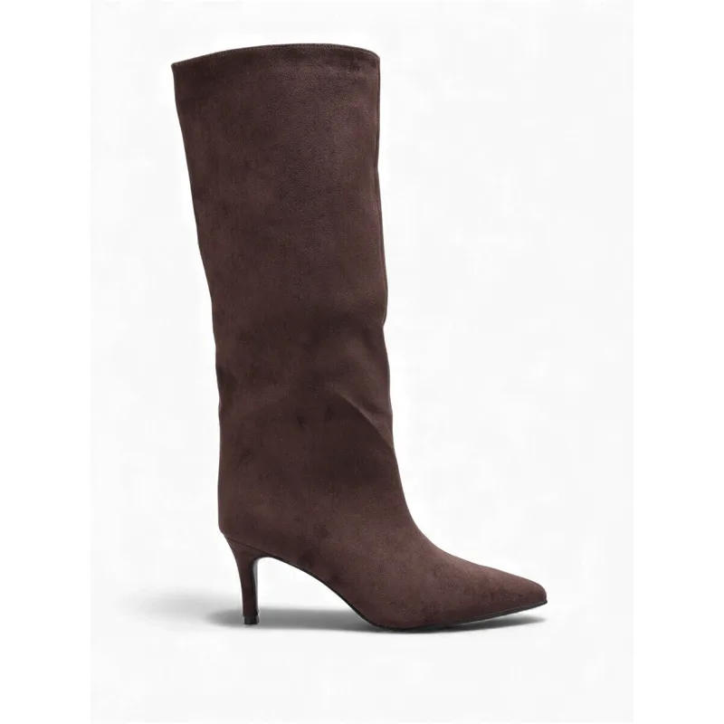 Μπότες με τακούνι La Modeuse 77301_P183193