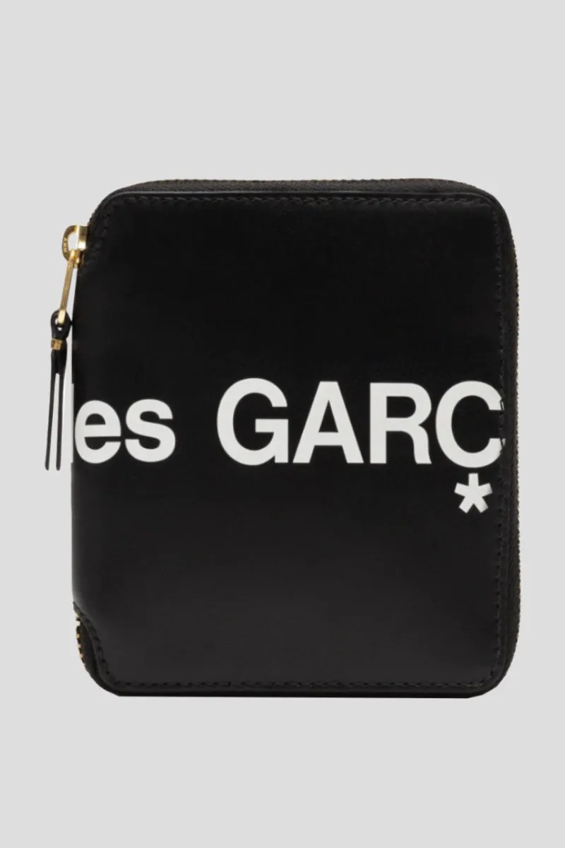 COMME DES GARÇONS SHIRT Ανδρικό Μαύρο Logo Print Wallet In Black
