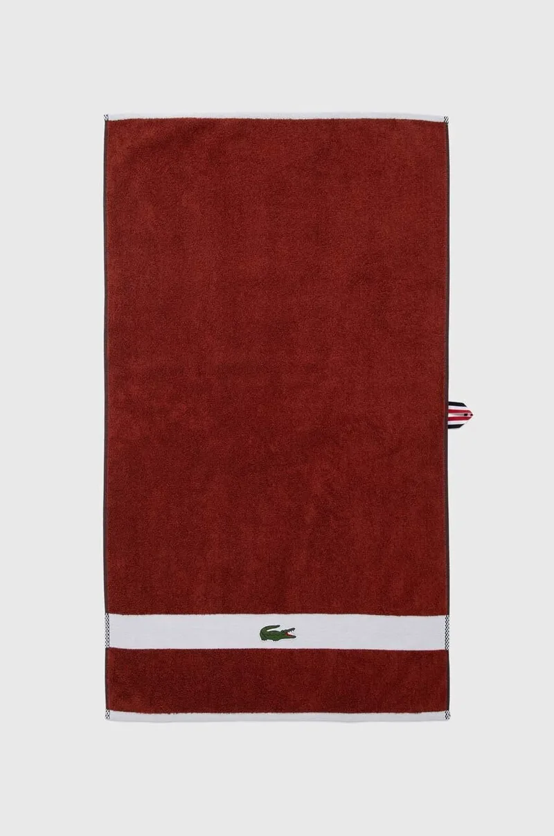 Μικρή βαμβακερή πετσέτα Lacoste L Casual Terre Battue 55 x 100 cm