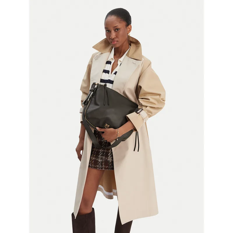 Τσάντα PINKO Hobo Zip Around Classic AI 25-26 PLTT 105113 A0QO Πράσινο