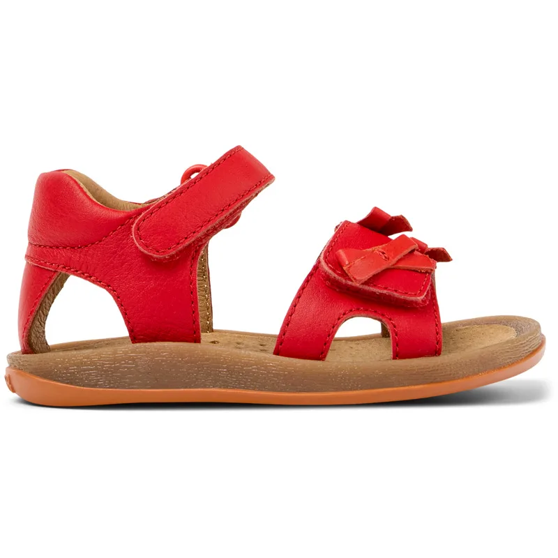 CAMPER Twins - Πέδιλα Για Firstwalkers - Κόκκινο, Μέγεθος 23, Smooth leather