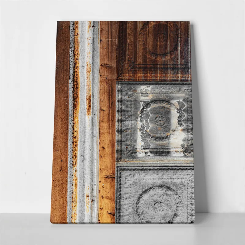 Πίνακας σε Καμβά RUSTIC FARMHOUSE WALL TEXTURE