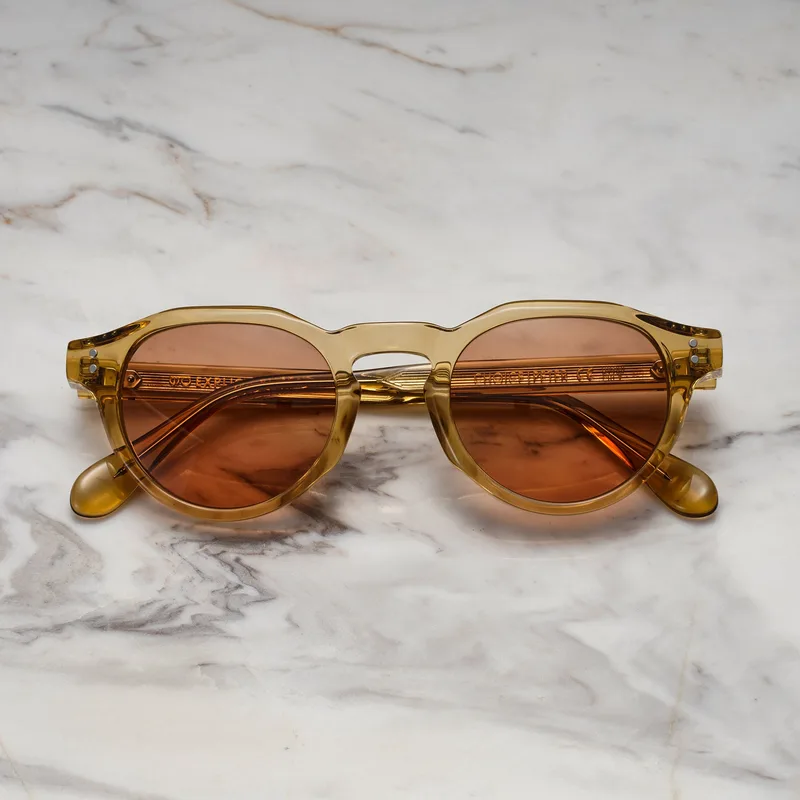 PETER A5EP6 - PETER - CHAMPAGNE - BROWN Sunglasses | Champagne | Brown Shades | Explicit Poets Sunglasses