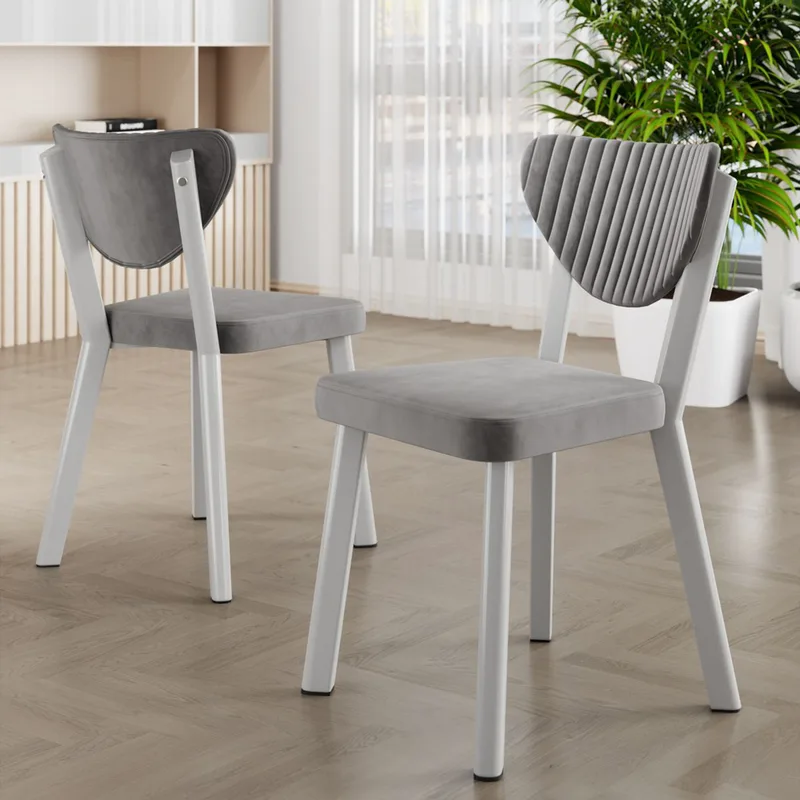 Σετ Καρέκλες (4 Τμχ) Arfe - Grey, White 240Chr1770 (45x86x46 cm)