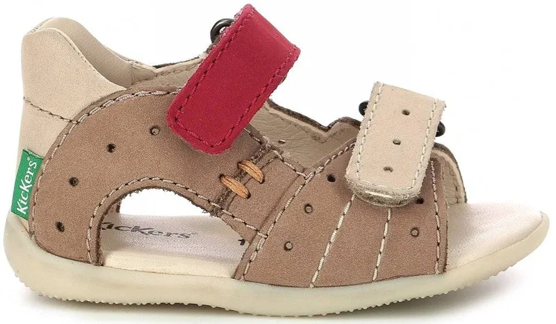ΠΕΔΙΛΑ KICKERS BOPING-2 785405 ΜΠΕΖ/ΚΟΚΚΙΝΟ (EU:25)