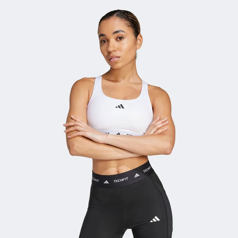 ADIDAS TECHFIT BRA ΑΣΠΡΟ