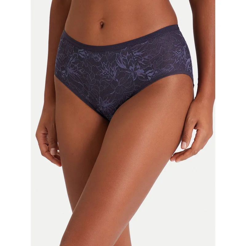 Triumph Κλασικό σλιπ ψηλόμεσο Amourette Charm 10216997 Σκούρο μπλε
