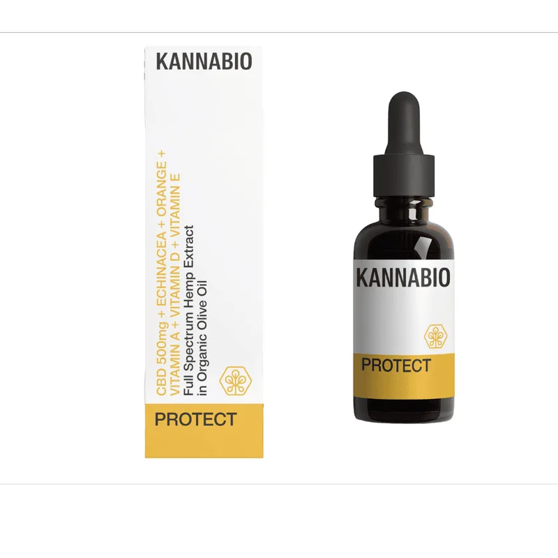 Kannabio PROTECT CBD 5% + Εκχυλίσματα βοτάνων + Βιταμίνες (10ml)