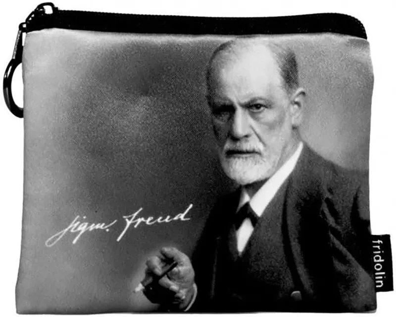 Πορτοφoλάκι υφασμάτινο με φερμουάρ Fridolin (Sigmund Freud)