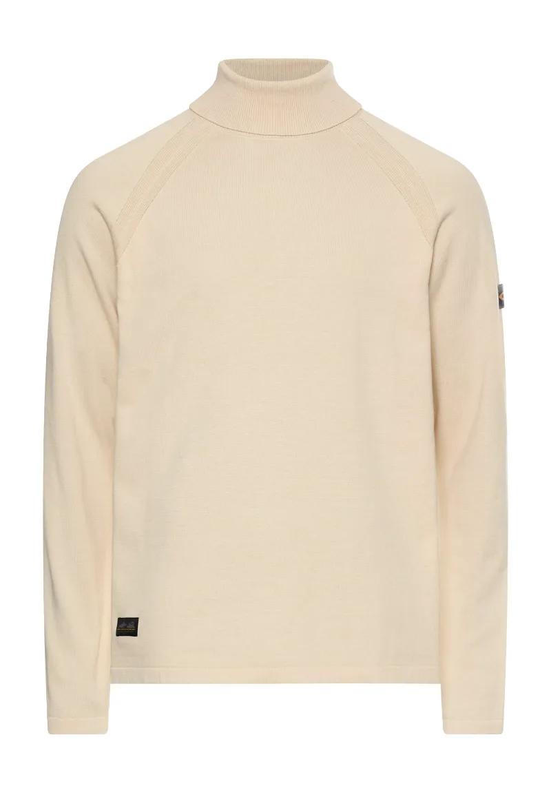 ΑΝΔΡΙΚΟ ΠΛΕΚΤΟ PULLOVER CAMEL ACTIVE ROLLNECK ΚΑΝΟΝΙΚΗ ΓΡΑΜΜΗ ΕΚΡΟΥ