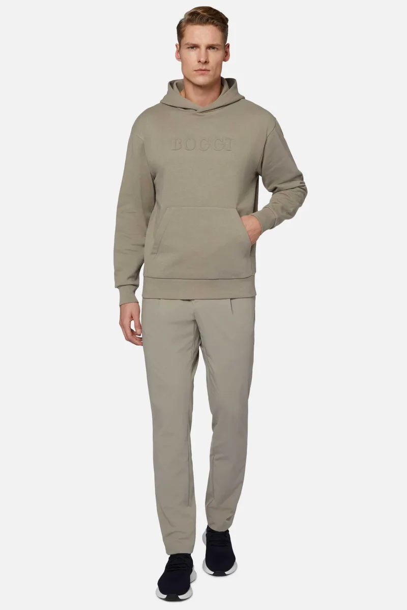 Boggi Milano ανδρικό παντελόνι μονόχρωμο Regular Fit - BO24P011702 Μπεζ