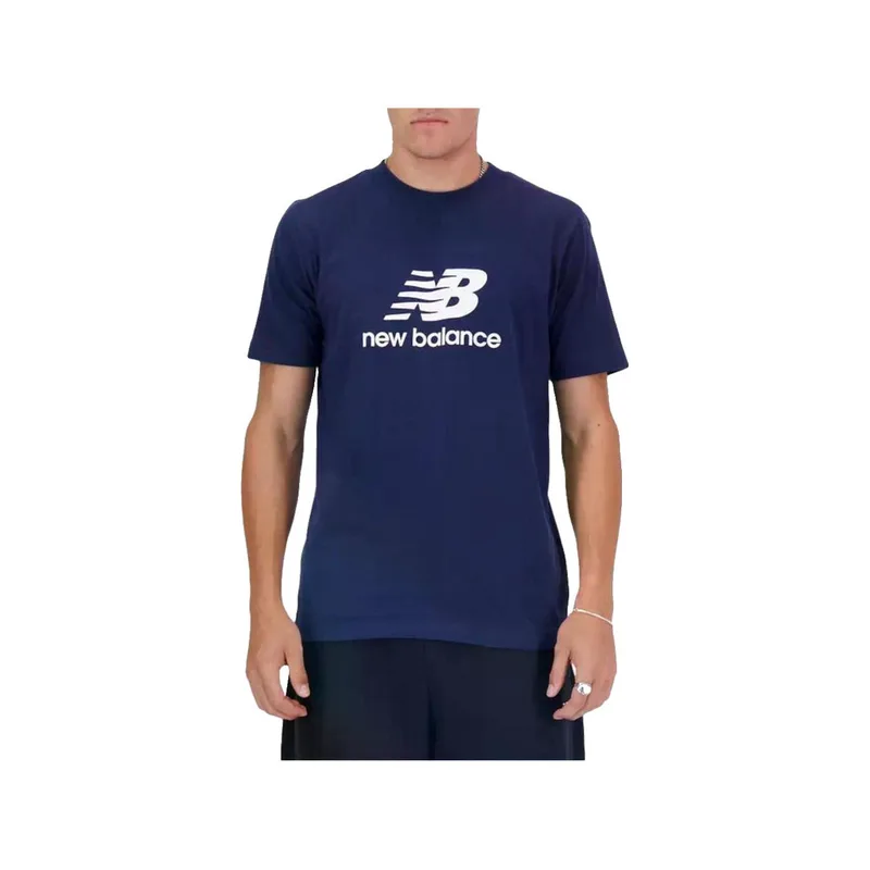 T-shirt με κοντά μανίκια New Balance T-shirt L coton bleu