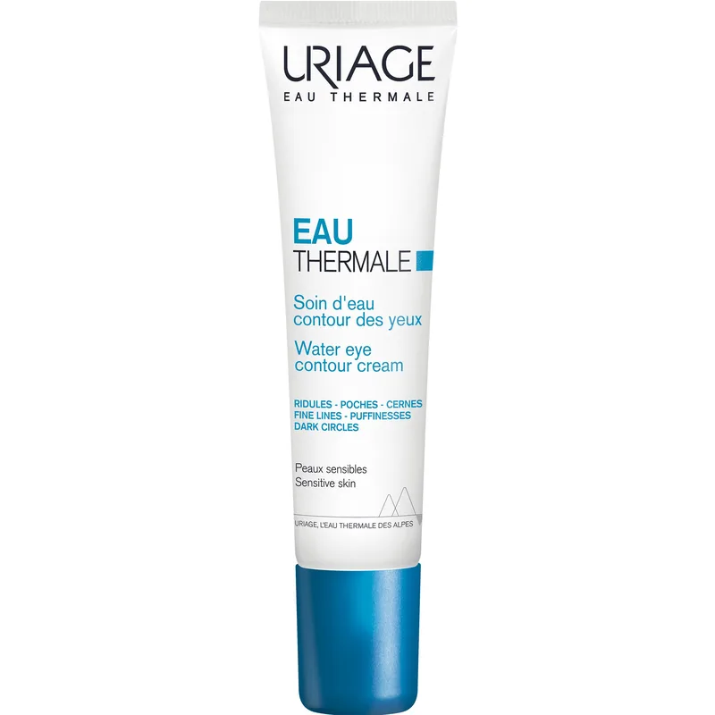 Uriage Eau Thermale Water Eye Contour Cream Ενυδατική Κρέμα Ματιών για μείωση Πρηξιμάτων, Μαύρων Κύκλων & Γραμμών Αφυδάτωσης 15ml
