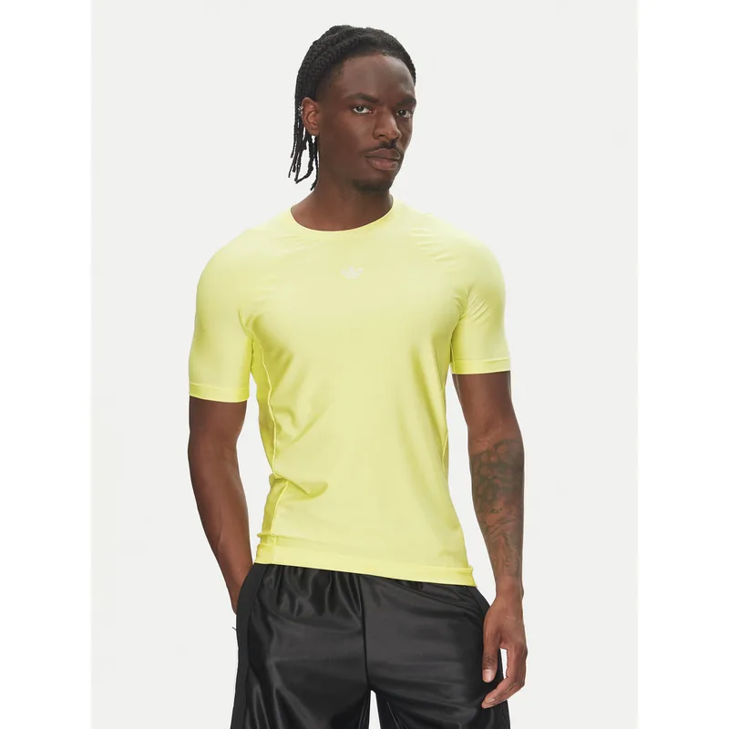 adidas T-Shirt Fashion Cut Line JD1286 Κίτρινο Slim Fit