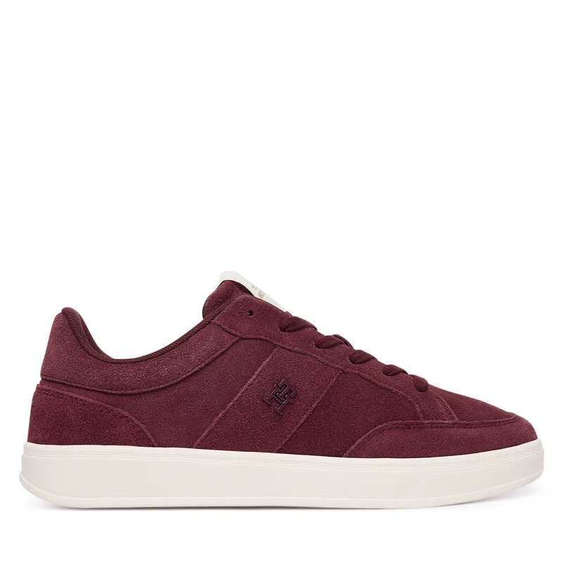 Αθλητικά Tommy Hilfiger Th Heritage Court Sneaker Suede FW0FW09266 Μπορντό