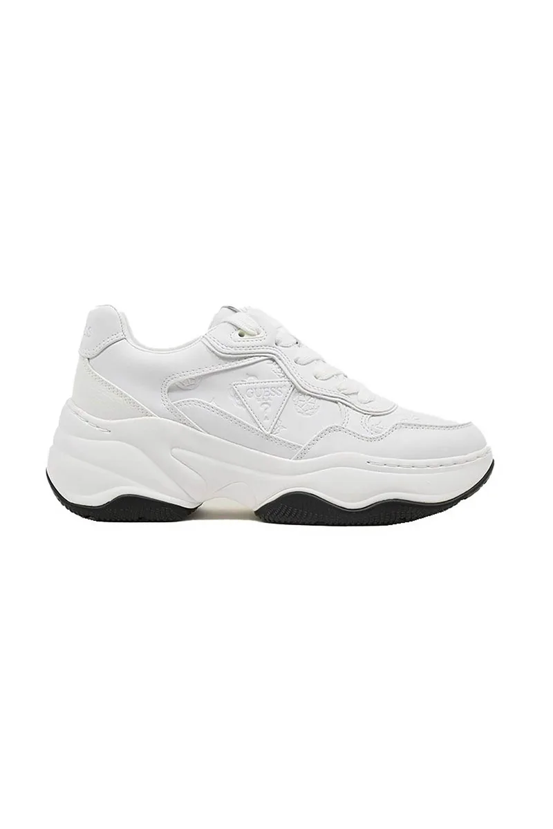 Guess γυναικεία sneakers με λογότυπο "Hapyy Flphapfal12" - FLPHAPFAL12 Λευκό