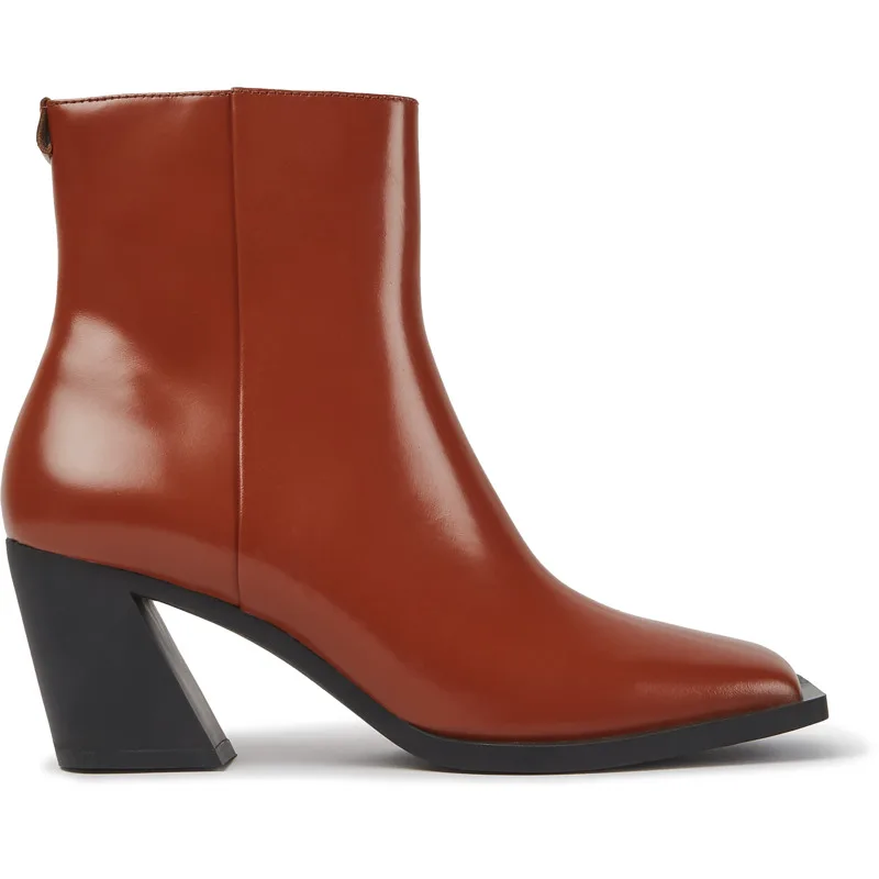CAMPER Karole - Μποτάκια Για Γυναικεία - Καφέ, Μέγεθος 38, Smooth leather