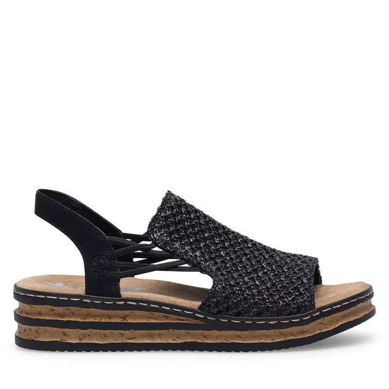 Σανδάλια Rieker 62941-00 Μαύρο