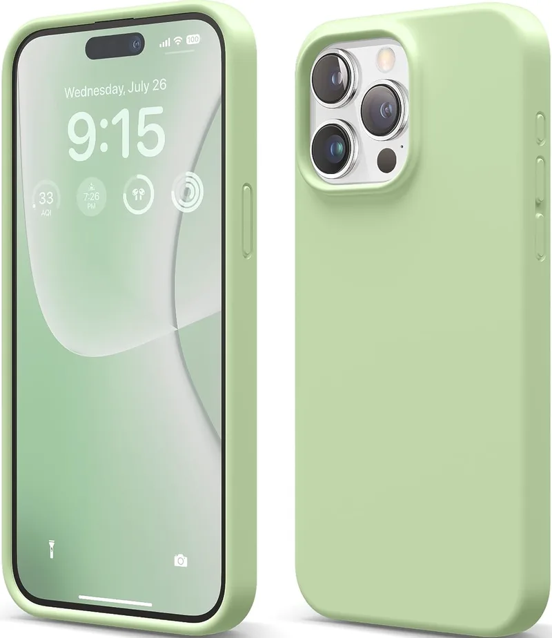 Elago Silicone Case - Premium Θήκη Σιλικόνης Apple iPhone 15 Pro Max - Pastel Green (ES15SC67PRO-PGR)