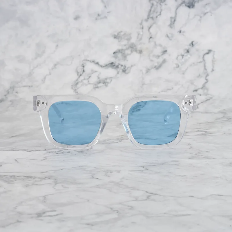 WILLIAM TWO Tinted Sunglasses | Clear | Blue Shades | Explicit Poets Sunglasses