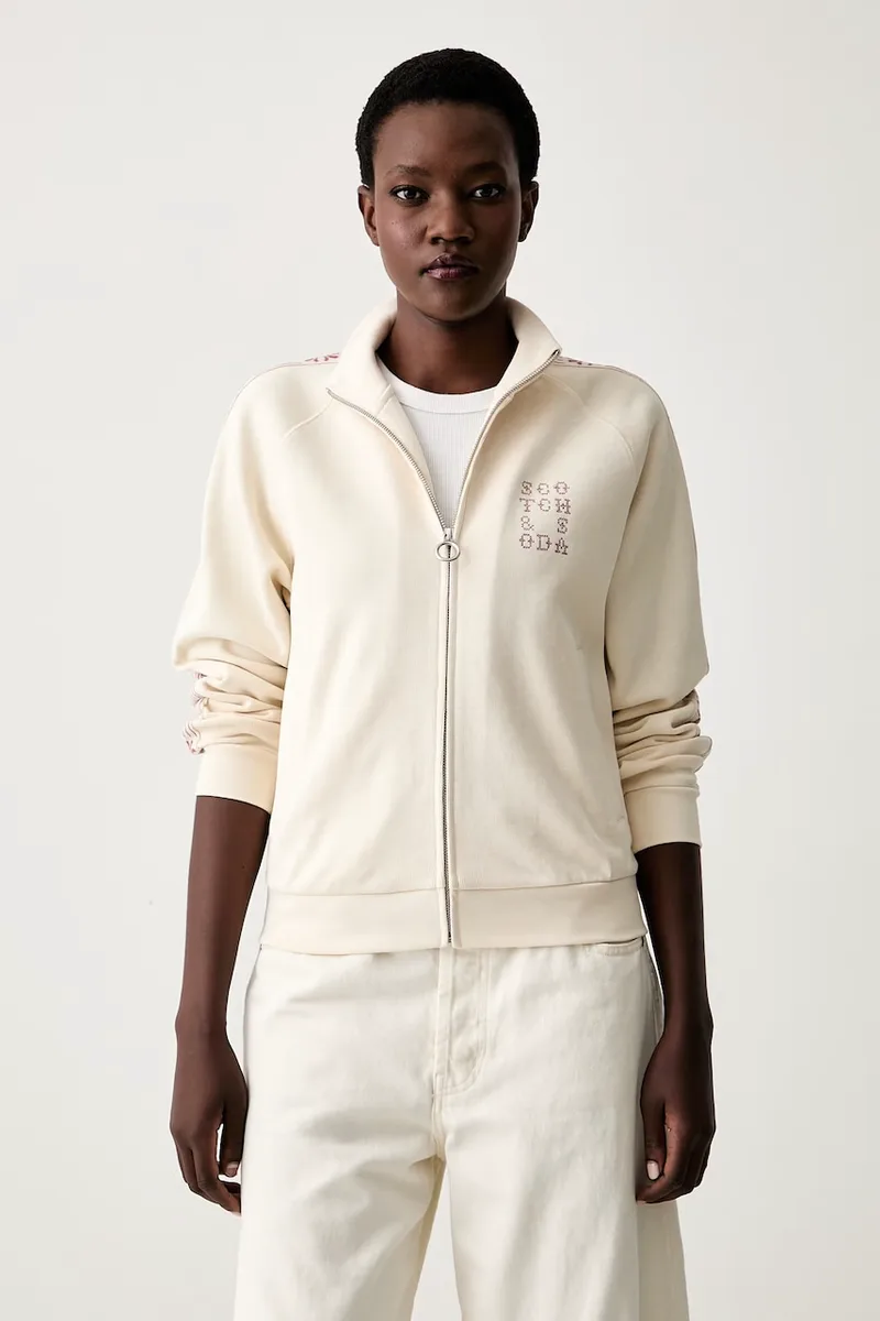 Scotch & Soda μπλούζα με κουμπιά γυναικεία με βαμβάκι