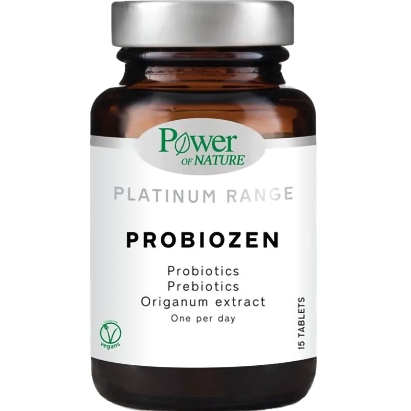 Power Health Platinum Range Probiozen Συμπλήρωμα Διατροφής Προβιοτικών για την Εξισορρόπηση της Εντερικής Χλωρίδας 15tabs