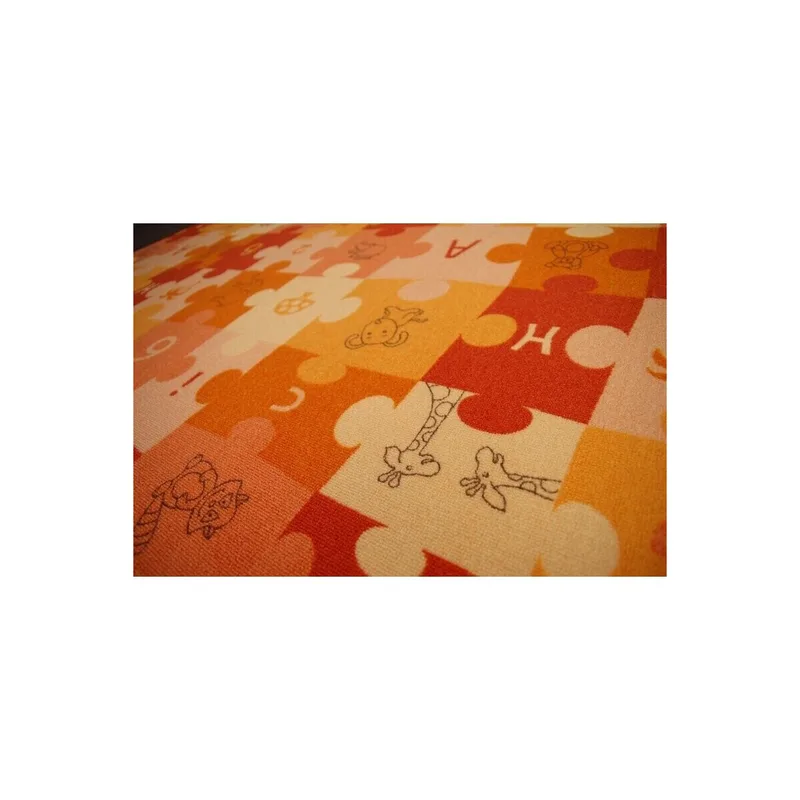 Χαλιά Rugsx Χαλί PUZZLE πορτοκαλί 100x300 cm